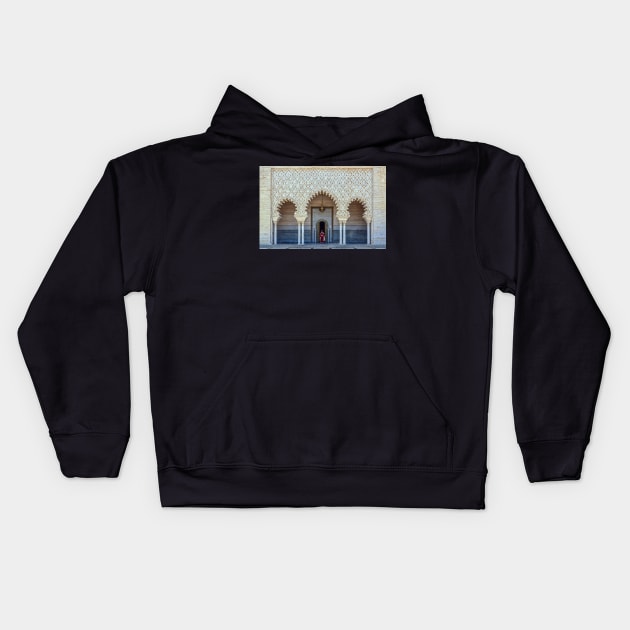 Mohammed V Mausoleum, Rabat Kids Hoodie by bulljup